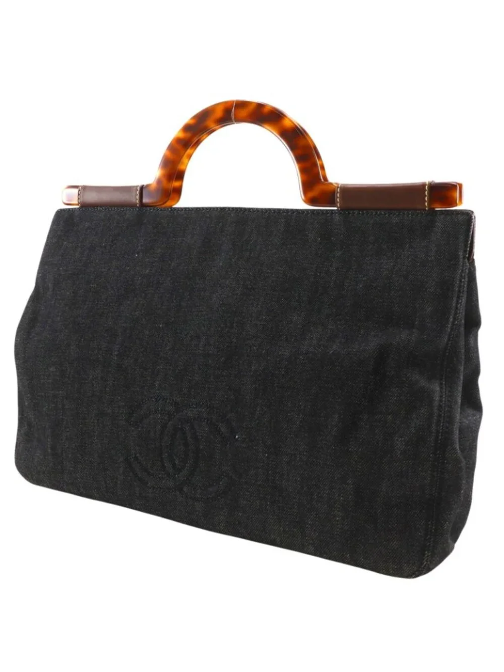 Chanel CC Logo Denim Handbag